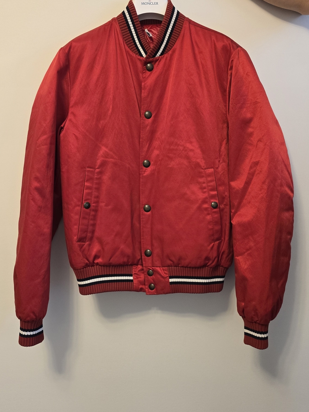 Monclear men's down reversable jacket year of rooster limited.like new. size 3